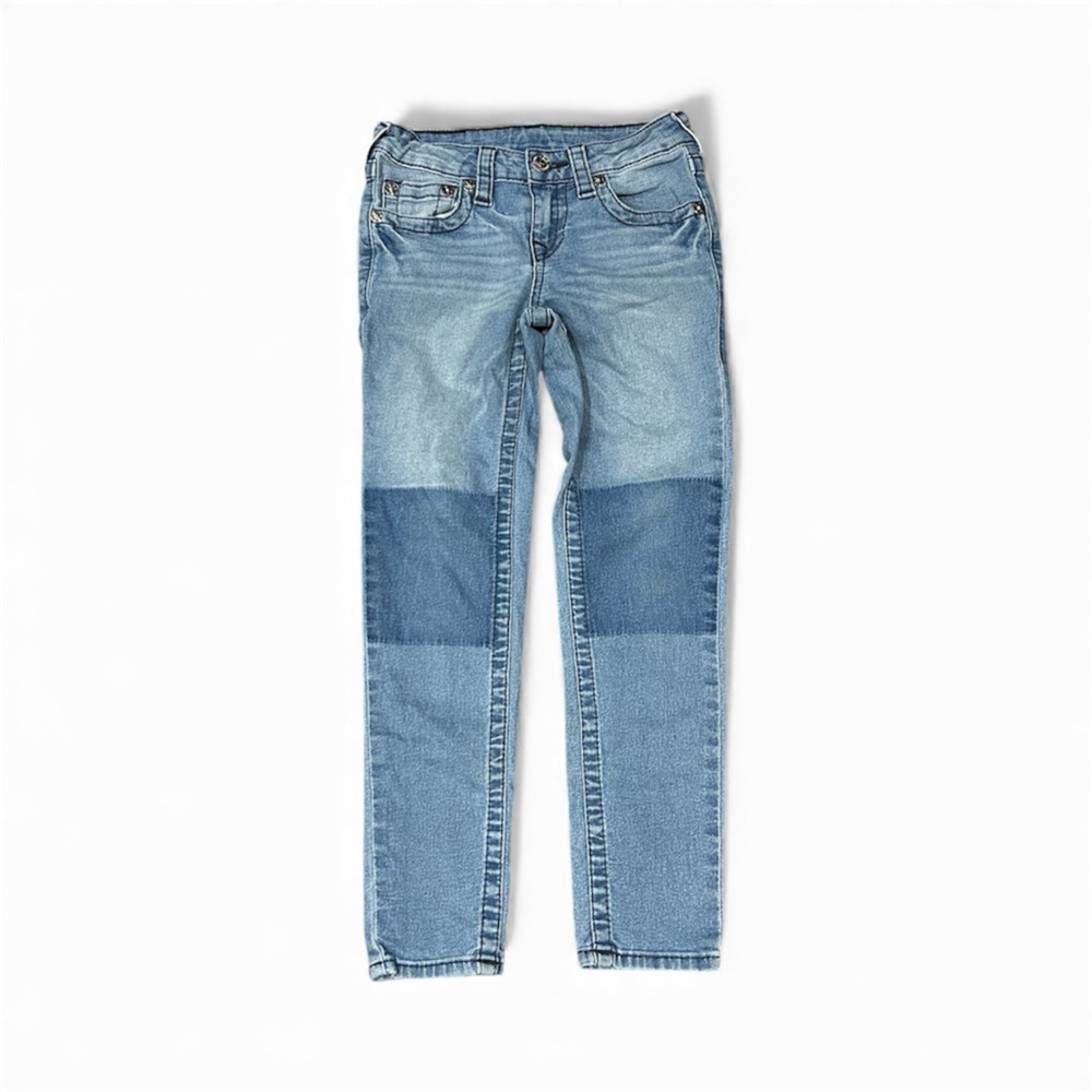 True Religion Kids Two-Tone Blue Jeans